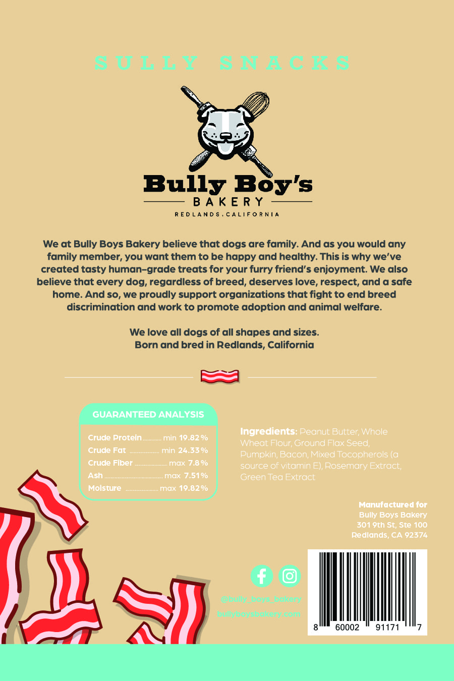 Bully Boys Sully Snacks-Package design BACK_bully boys-Sully Snacks BACK